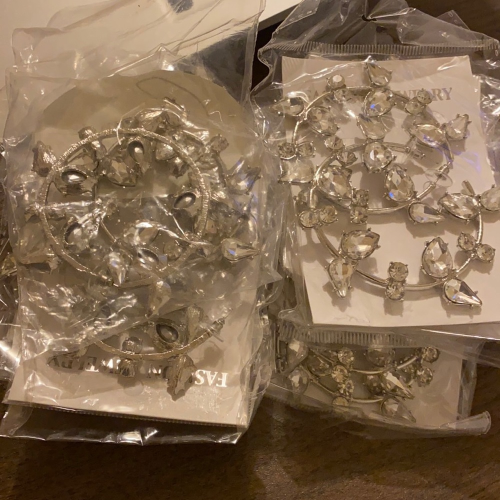 Crystal Earrings (Wholesale) 10 pieces
